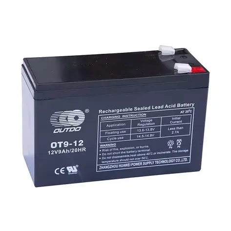 Акумуляторна батарея дитячого електромобіля Outdo 12 V 9 Ah 20Hr OT9-12 AGM, фото 1