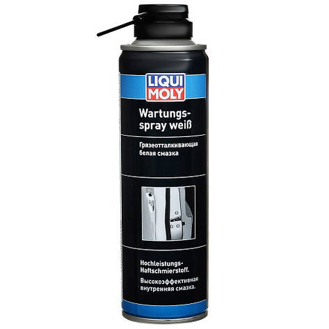 Брудовідштовхувальне біле літієве мастило спрей Liqui Moly Wartungs Spray Weiss 250мл, фото 2