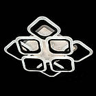 Світлодіодна люстра 144 Вт з підсвічуванням основи та пультом д/к колір каркасу чорний D-AS9171/4+4 BK LED 3color dimmer, фото 4