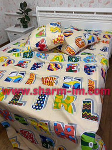 Комплект постільної білизни 150*215 см "Алфавіт" 100% бавовна