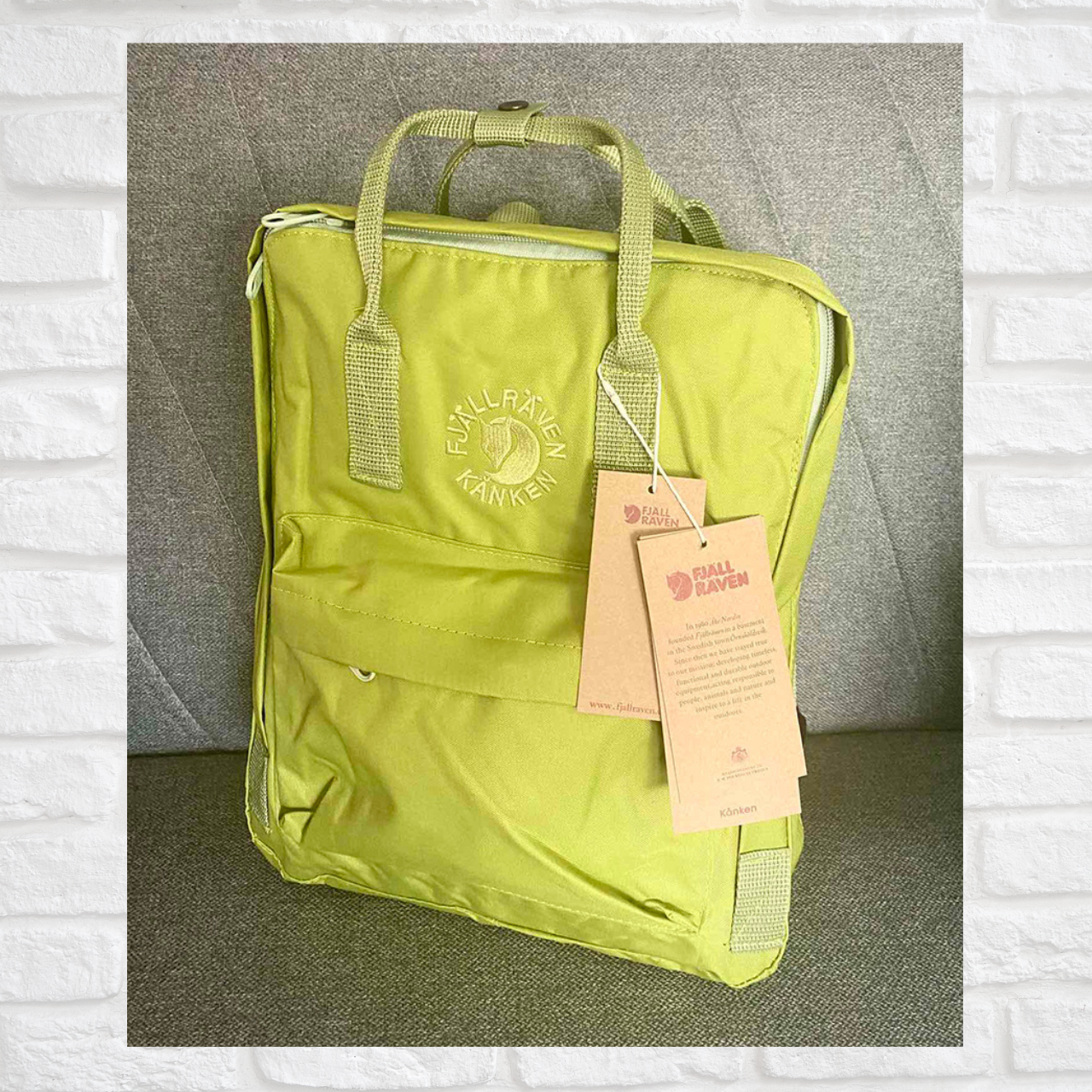 Рюкзак Fjallraven Kanken 16л з ручками, шкільний портфель, ранець Канкен, фото 1