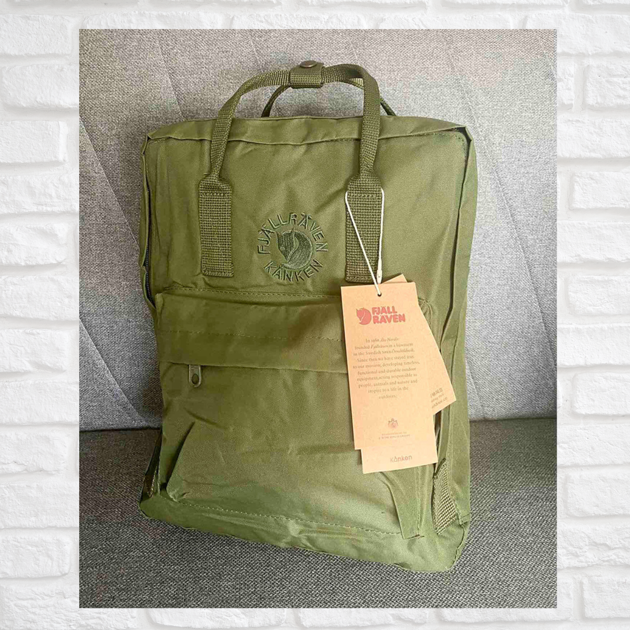 Рюкзак Fjallraven Kanken 16л з ручками, шкільний портфель, ранець Канкен, фото 1
