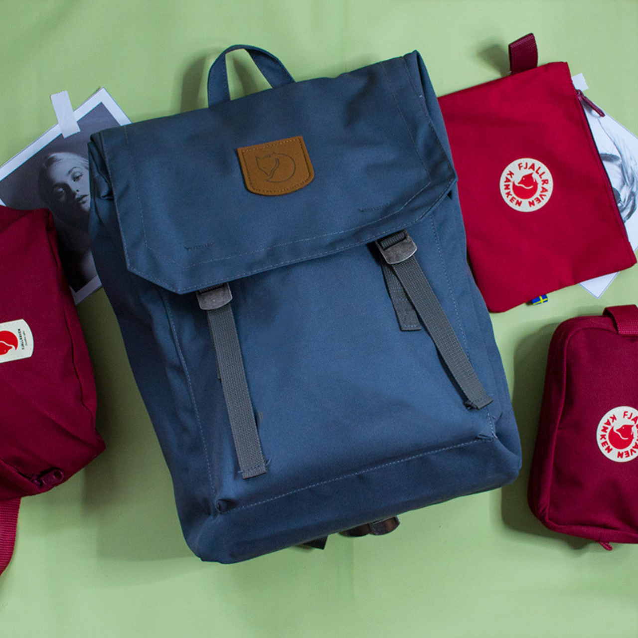 Молодіжний міський рюкзак прогулянковий універсальний Fjallraven Kanken Foldsack, фото 1