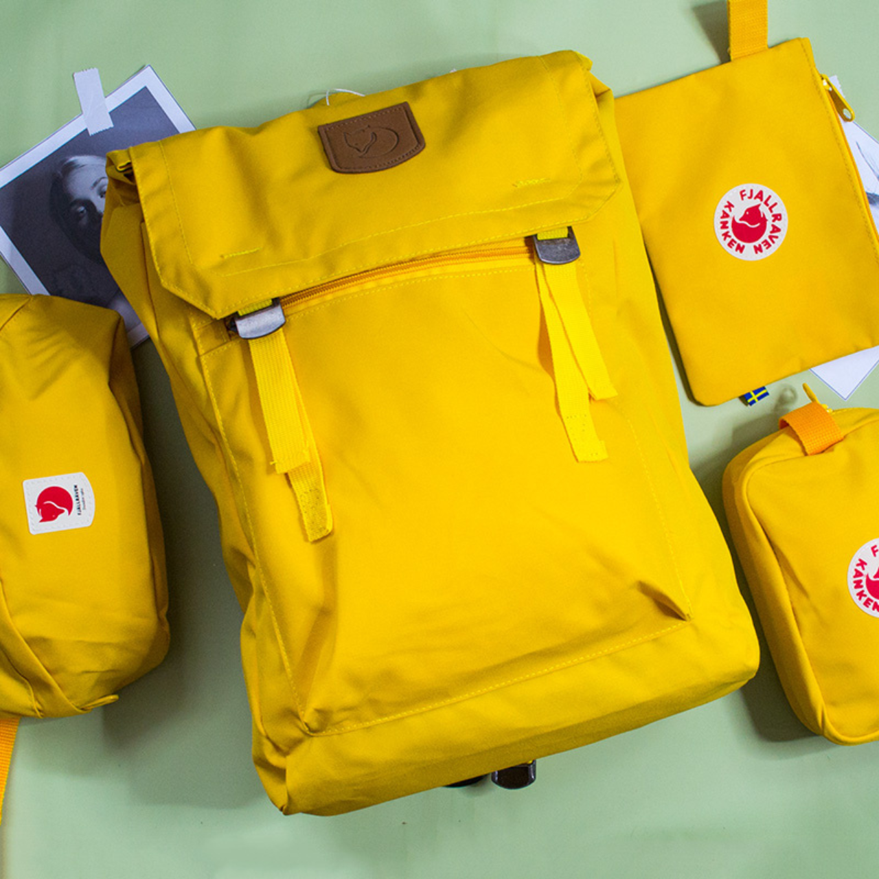 Міський міцний молодіжний рюкзак Fjallraven Kanken Foldsack модний стильний жіночий рюкзак, фото 1