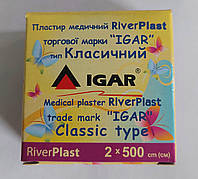 Пластырь медицинский Igar RiverPlast Класичний на тканной основе 2см х 500см