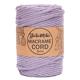 Еко шнур Macrame Cord 5 mm, колір Лавандовий