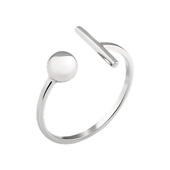 Срібна каблучка фалангова тяжіння Геометрії без камінців