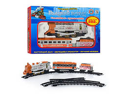 Залізниця на бат-ці,муз.,світ. Блакитний вагон,шлях 282см,в кор-ці,38х26х7см №8040/616(24)