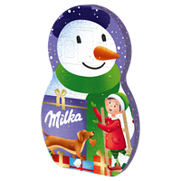 Адвент календарь Milka Snow Mix Adventskalender веселый снеговик, 236 гр