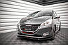 Сплітер Peugeot 208 GTi (13-15) тюнінг обвіс губа спідниця елерон (V2), фото 2