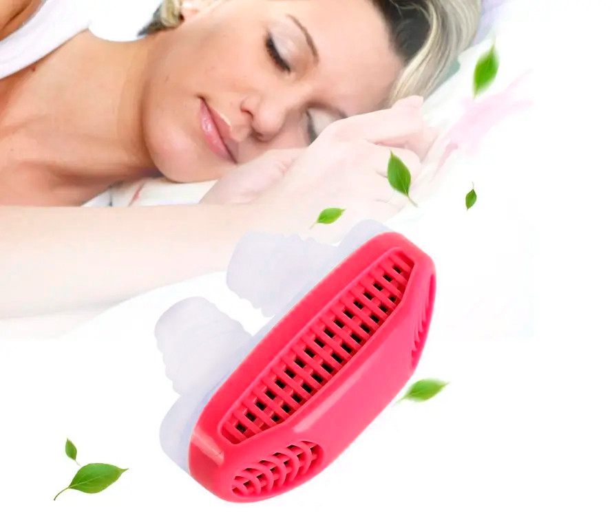Клипса от храпа 2in1 Anti Snoring & Air Purifier Красный, средство от храпа и очиститель воздуха (NS) - фото 1 - id-p1715844464