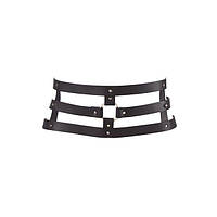 Портупея-пояс Bijoux Indiscrets MAZE - Wide Belt and Restraints Black, екошкіра SO2680