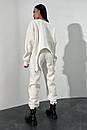 Жіночий молодіжний теплий білий світшот на флісі Остін 42 44 46 48 розміри, фото 3