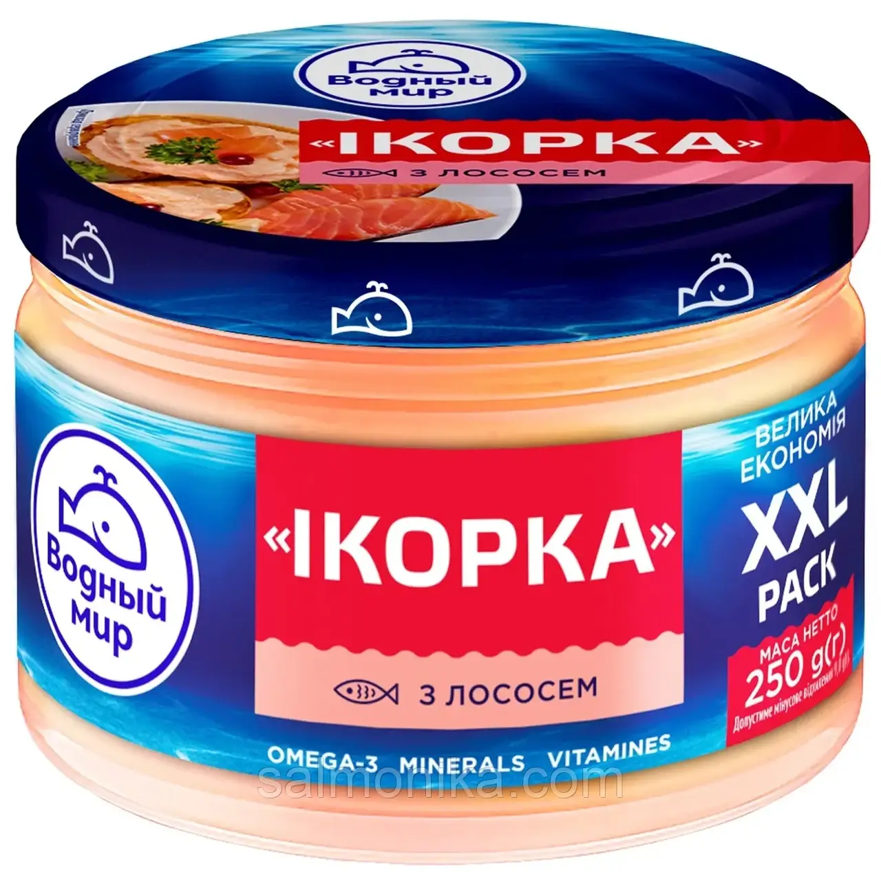 Паста Ікорна ВМ з лососем 160г