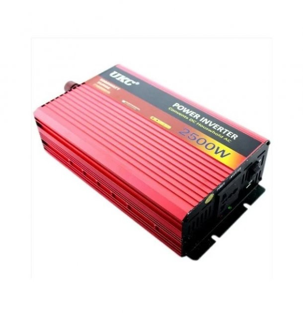 Інвертор автомобільний UKC 12V-220V 2500W перетворювач