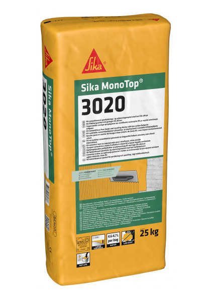 Цементний розчин для шпаклювання та вирівнювання Sika MonoTop-3020