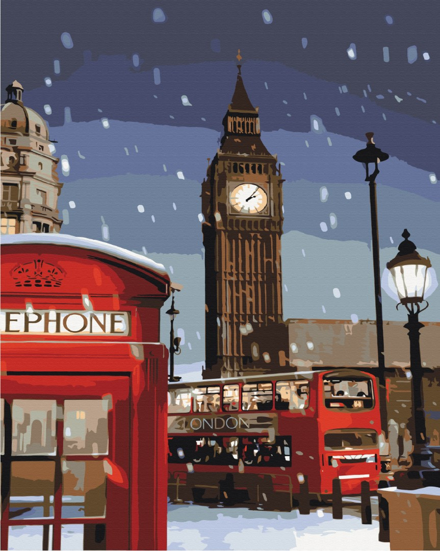 Картина за номерами Зима в Лондоні  Brushme 40 х 50 BS28726