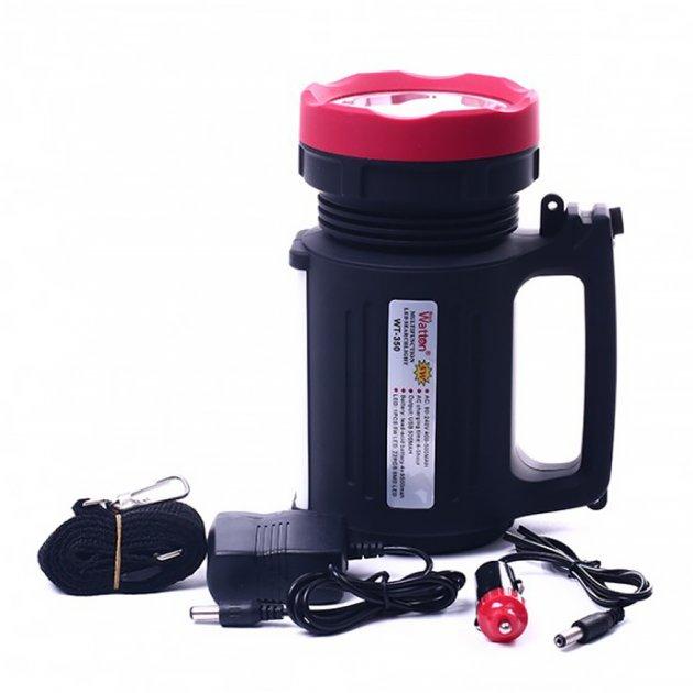 Ліхтар акумуляторний WATTON WT-350 з павербанком 7000mah