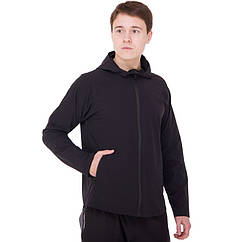 Толстовка спортивна на блискавці з капюшоном кофта спортивна Jason 1003 розмір L (170-175 см) Black