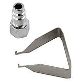 Фарборозпилювач LVMP Ø0.8 мм 60-170 л/хв 1.5-2бар (для лівої руки) в/б 100 мл (пласт) REFINE (6814111), фото 8