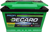Аккумулятор 60Ah-12v DECARO PROFI (Декаро) 600A (R+правый) 242x175x175 B13 (пуск)