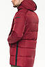 Утеплена зимова чоловіча куртка в бордовому кольорі модель 37055 50 (L), фото 3