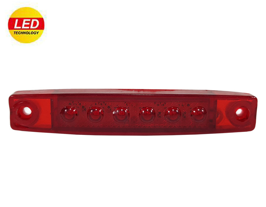 Ліхтар габаритний червоний 6LED (Турція)