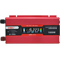 Преобразователь авто инвертор UKC Inverter DC-AC 12V-230V 1000W LCD KC-1000D