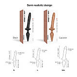 Анальна пробка з дилдо Strap-On-Me SWITCH PLUG-IN REALISTIC DILDO BLACK - L (м'ята упаковка), фото 5
