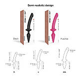 Анальна пробка з дилдо Strap-On-Me SWITCH PLUG-IN SEMI-REALISTIC DILDO FUCHSIA - L (м'ята упаковка), фото 5