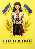 Магніт вініл "Україна Дівчина з колосками" 10х7см
