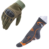 Набор перчатки и носки трекинг для длительного использования CoolMax AONIJIE