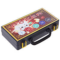 Набір для покера в пластиковому кейсі Zelart 100S-2E 100 фішок