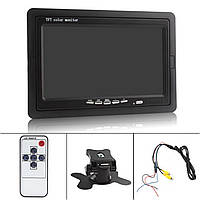 7" Автомобільний монітор для камери заднього виду монітор для відео з рамкою в підголовник, фото 2
