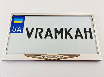 Номерна рамка для авто Chrysler logo, рамка під американський номер