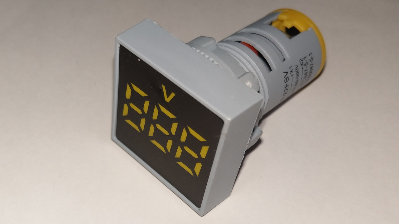 AD16-22FSV цифровий AC вольтметр 60-500V, фото 1