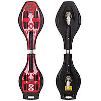 Скейтборд двоколісний RipStik ролерсерф Zelart SK-3557 чорний-білий