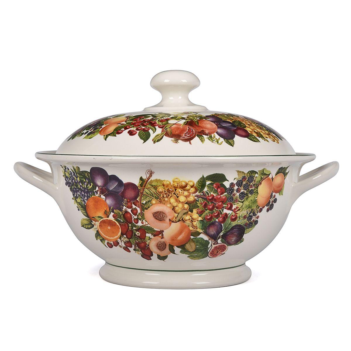 Керамічна супниця із зображенням фруктів Le Primizie Brandani, фото 1