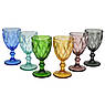 Набір скляних келихів у різних кольорах Diamante Brandani, 6 шт., фото 4