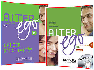 Alter Ego 2. Livre+Cahier d'activités. Комплект книг французької мови. Підручник+Зошит. Hachette