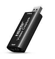 Зовнішня відеокарта відеозахоплення HDMI - USB 2,0 для запису екрана та стриму конвертер потокового відео