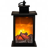 Новорічний декор Декоративний камін 14*14*24,5 см, фото 2