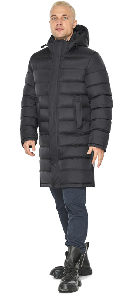 Графітова чоловіча куртка з вертикальними кишенями модель 51450 54 (XXL)