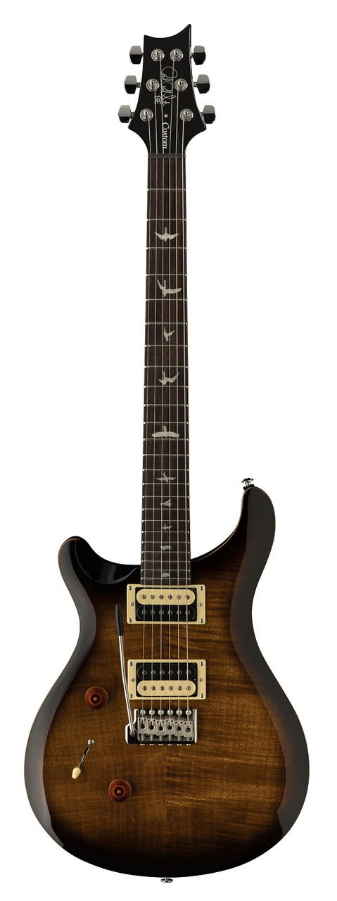 Лівостороння електрогітара PRS SE Custom 24 LEFTY (Black Gold Burst), фото 1