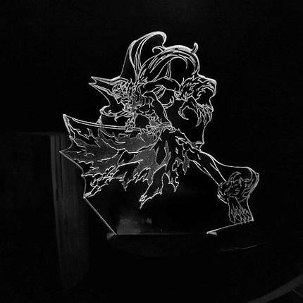 Акриловий світильник-нічник Ichigo Kurosaki Bleach білий tty-n002148, фото 1