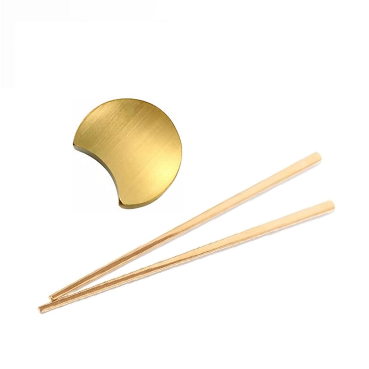 Комплект золотої підставки та паличок для суші золото REMY-DECOR для дому ресторанів, кафе., фото 1