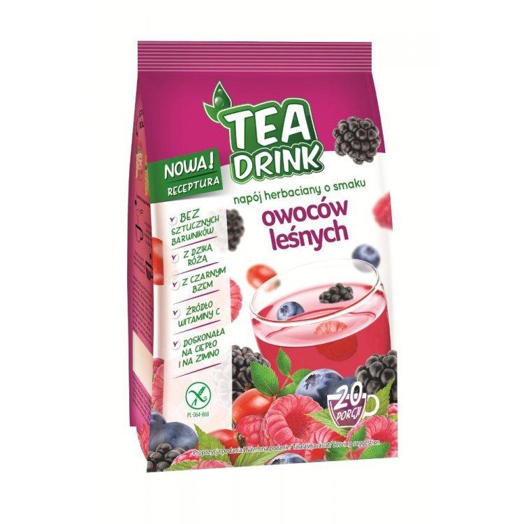 Чай гранульований зі смаком лісових ягід, розчинний Tea Drink 300 г, Польща, з вітаміном С