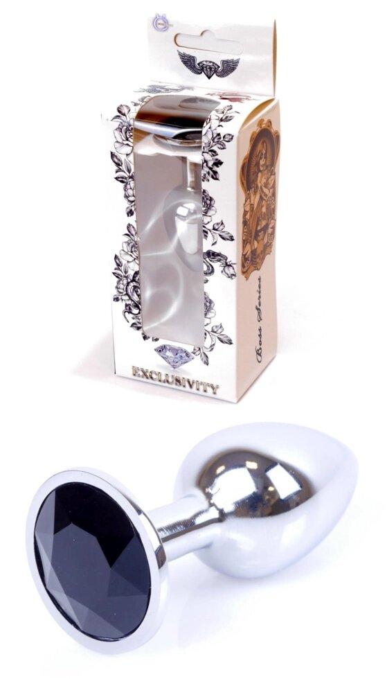 Серія Boss Anal Plug - ювелірні срібні штепсельні штекери Black S, BS6400013