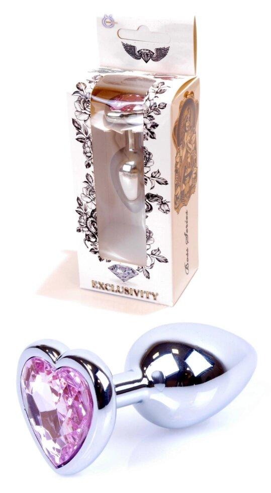 Серія Anal Plug Boss - ювелірні вироби Silver Heart Plug Rose S, BS6400045