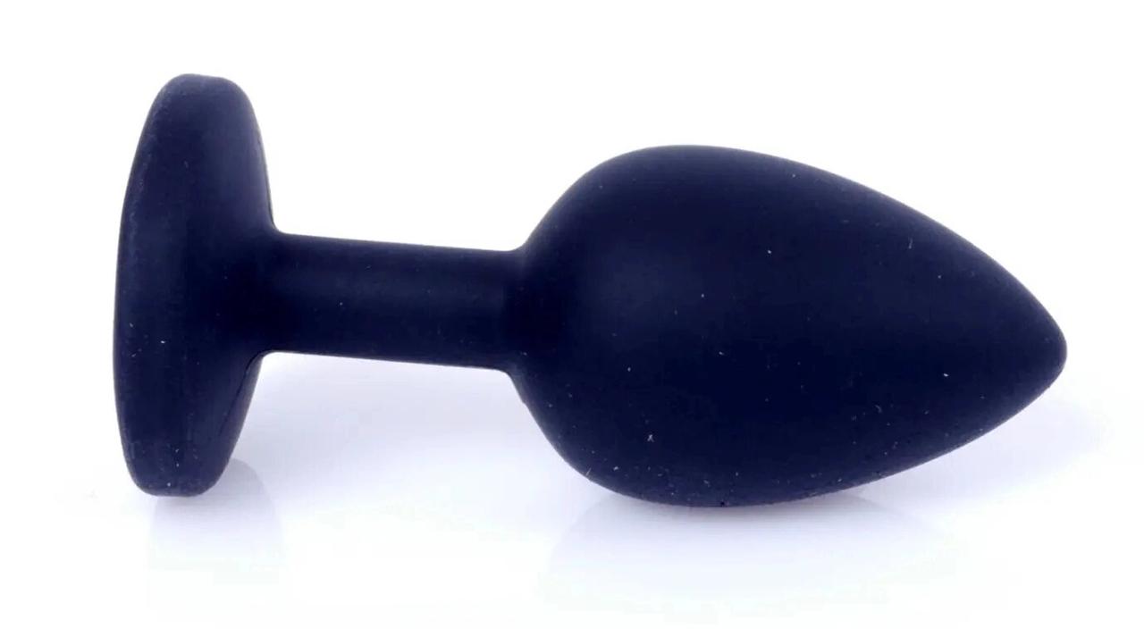 Серія SILICONE ANAL TRAFCE PLOK - ювелірні вироби чорний кремнію Середній рожевий M, BS6400087